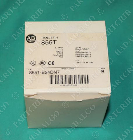 Allen Bradley, 855T-B24DN7, Steady Stack Light Clear NEW