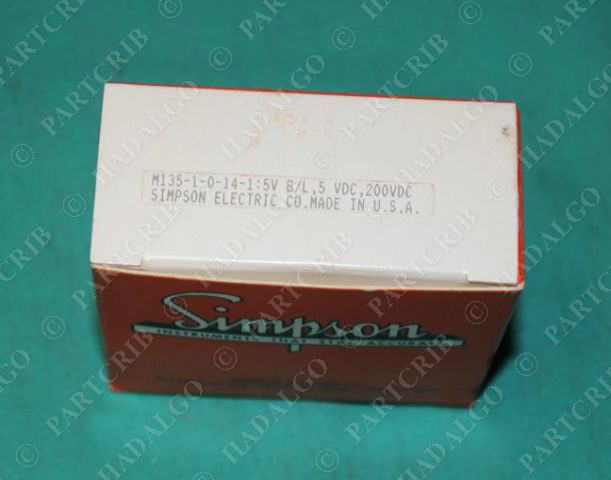 Simpson, M135-1-0-14-1, Voltage Meter NEW