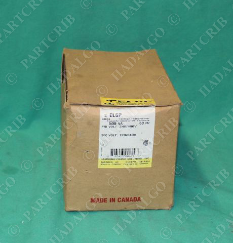 Hammond Power Solutions, EL6P, Transformer 500VA 60Hz