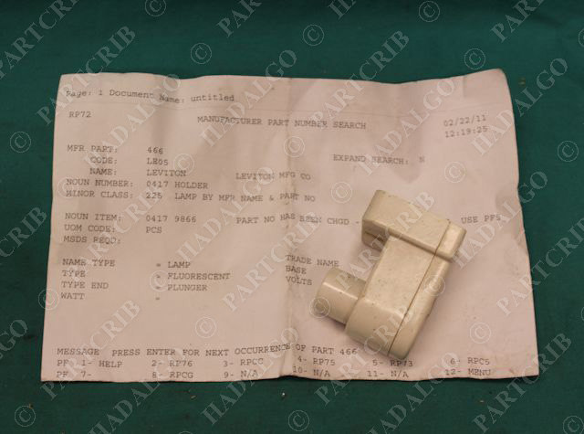 Leviton, 466, Lampholder Socket