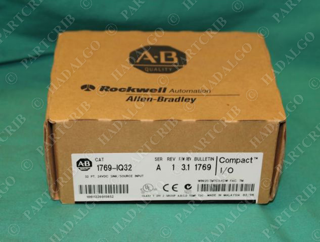 Allen Bradley, 1769-IQ32, PLC Input Card I/O Module 32Pt 24VDC NEW