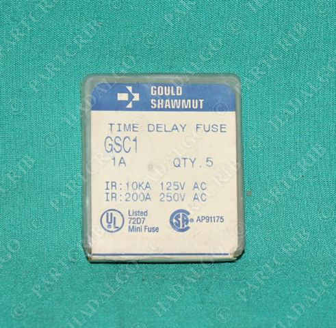 Gould Sahwmut, GSC1, Time Delay Fuse 1A Box of 5