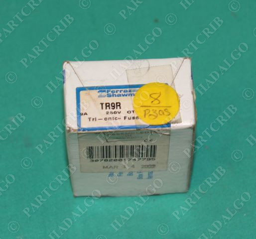 Ferraz Shawmut, TR9R, Tri-Onic Fuse 250V 9A 9 Amp