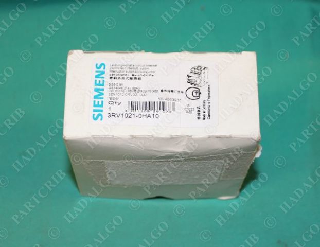 Siemens, 3RV1021-0HA10, Circuit Breaker Overload Manual Motor Starter 0.55-0.8A OEM Original