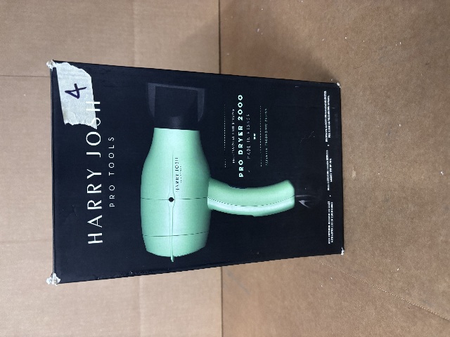 Harry Josh Pro Dryer 2000 Hair Professional Styling Dryer Damaged Box Made in France # 1