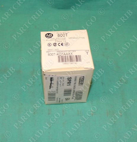 Allen Bradley 800T-KD1AAXX KD Pushbutton Selector Green Ser.T NEW