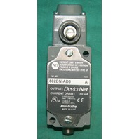 Allen Bradley, 802DN-AD5, 802-DN-AD5, DeviceNet Limit Switch Lever finger whip plug in