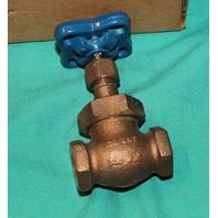 Nibco T-235-Y Bronze Globe Valve 1/4" Threaded End .25" NEW