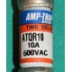 Amp-Trap, ATQR10, Time Delay Fuse 10A 10 Amp 600VAC