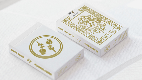 Black Roses White Gold Playing Cards Limited Edition