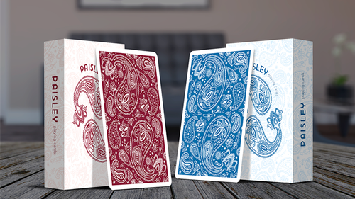 Limited Edition Paisley (Ruby Red) Playing Cards by Dutch Card