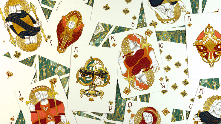 NOUVEAU BIJOUX Playing Cards. A Real Jewel From The Art Nouveau