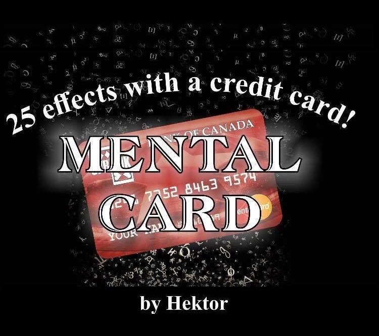 mental card by hektor (special credit card and instructions) mental card by hektor