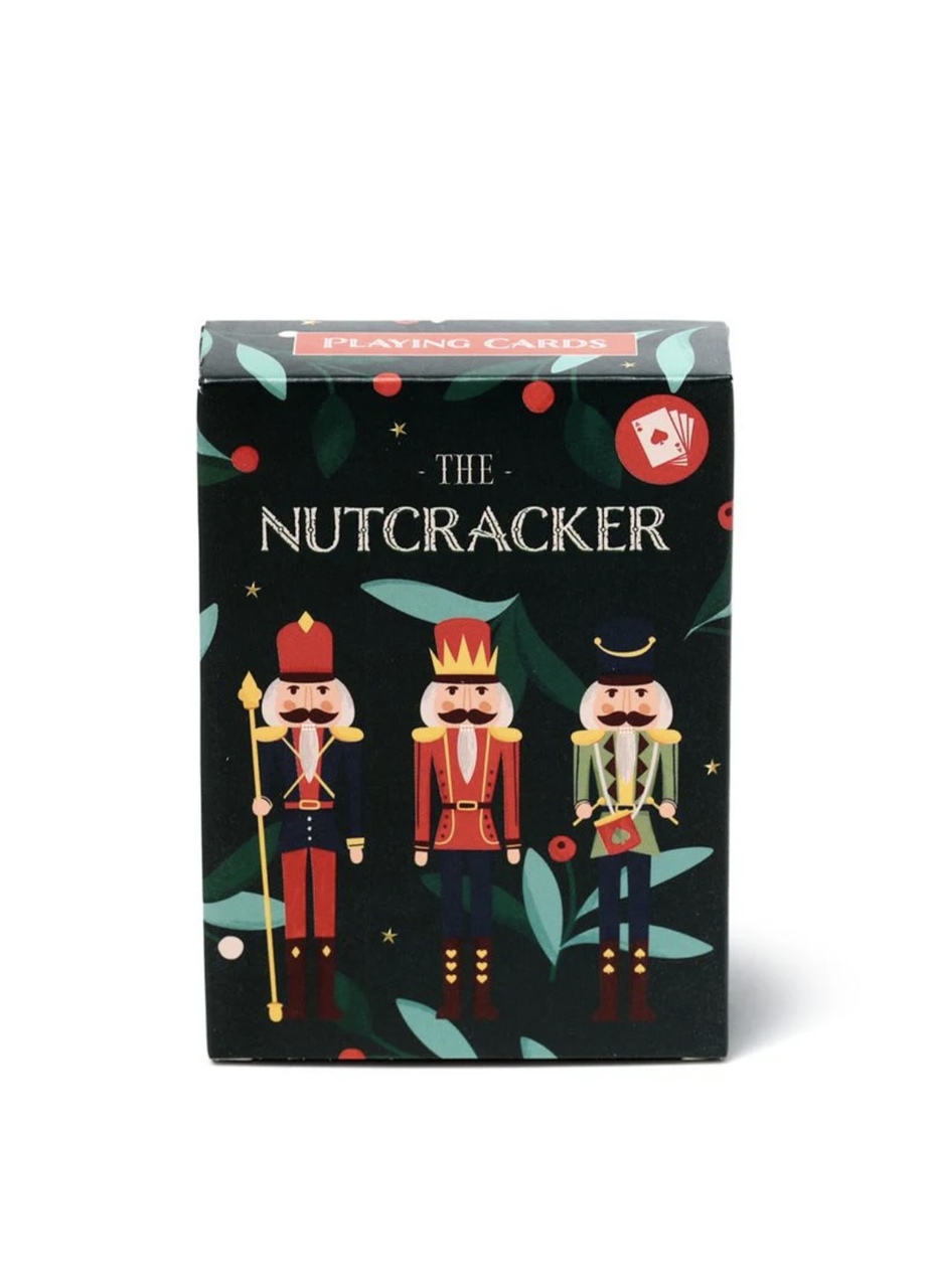 Christmas Nutcracker Playing Cards Green