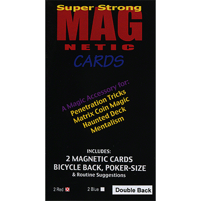 Magnetic Card (Double Back Red) by Chazpro Magic