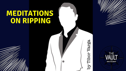 The Vault – Meditations on Ripping by Tibor Varga
