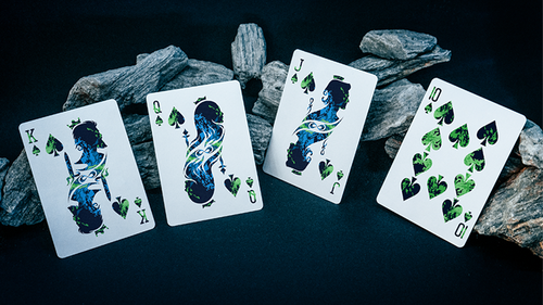 holographic foiled nebula playing cards V1 EmilySleights52 Signature 1/4 (quarter) border Holographic Foiled Nebula Playing Cards