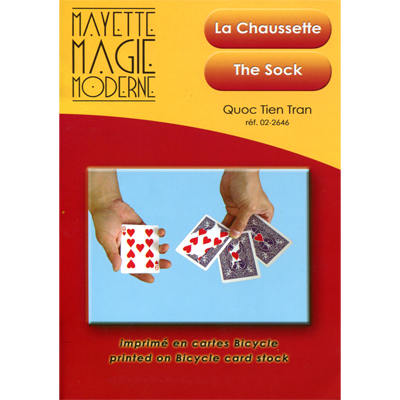SOLOMAGIA – The Sock – Tour De Magie Avec Carte Par QUOC Tien Tran – Illusion De Retournement Lent – Jeu De Cartes – Accessoire Magicien