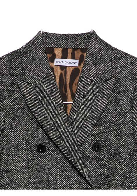 Blazer doppiopetto spigato DOLCE & GABBANA KIDS | L51J84 FCZAFS8030