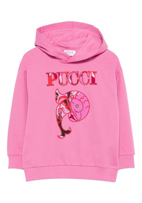 Felpa con cappuccio e logo EMILIO PUCCI | PX4A50 Z3183543