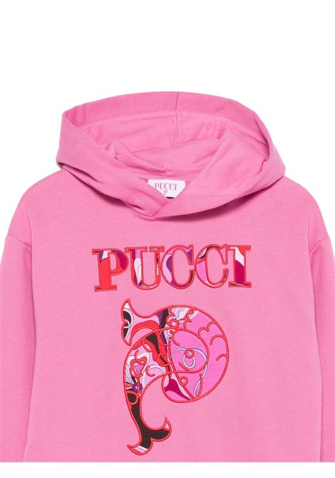 Felpa con cappuccio e logo EMILIO PUCCI | PX4A50 Z3183543