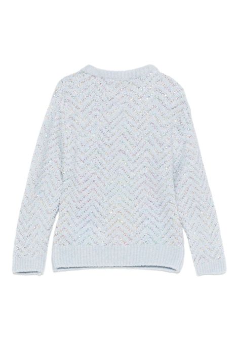 Pull con paillettes MISSONI KIDS | MX9A40 W0098600