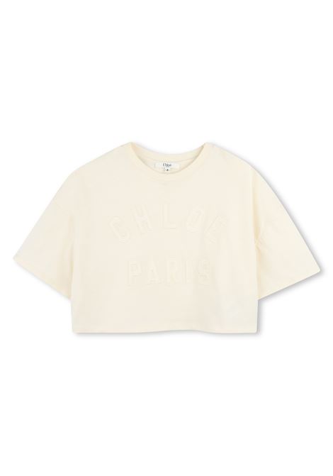 T-shirt crop con logo CHLOE' KIDS | C20658148