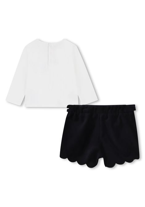 Set con shorts e orlo a smerlo CHLOE' KIDS | C20719N68
