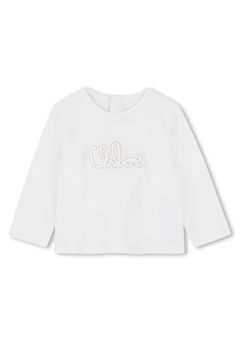 Set con shorts e orlo a smerlo CHLOE' KIDS | C20719N68