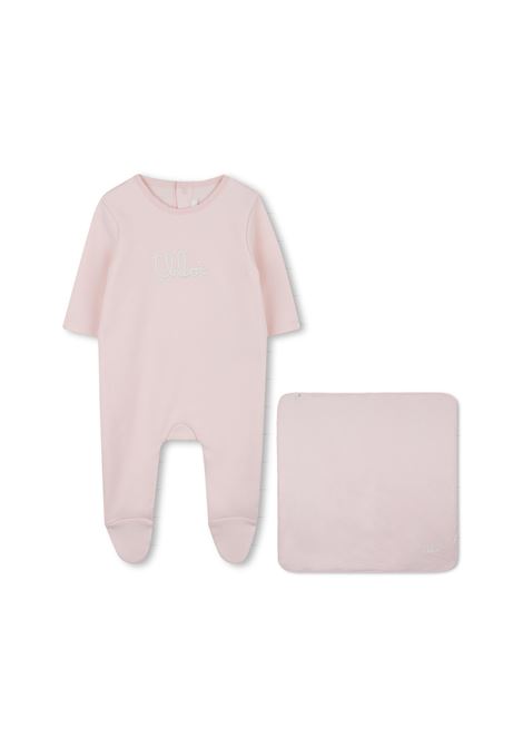 Set neonato con logo ricamato CHLOE' KIDS | C2077745Q