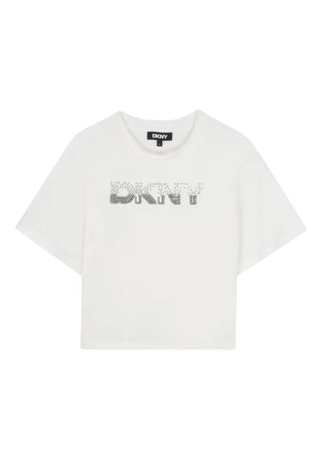 T-shirt con logo DKNY KIDS | D62413117