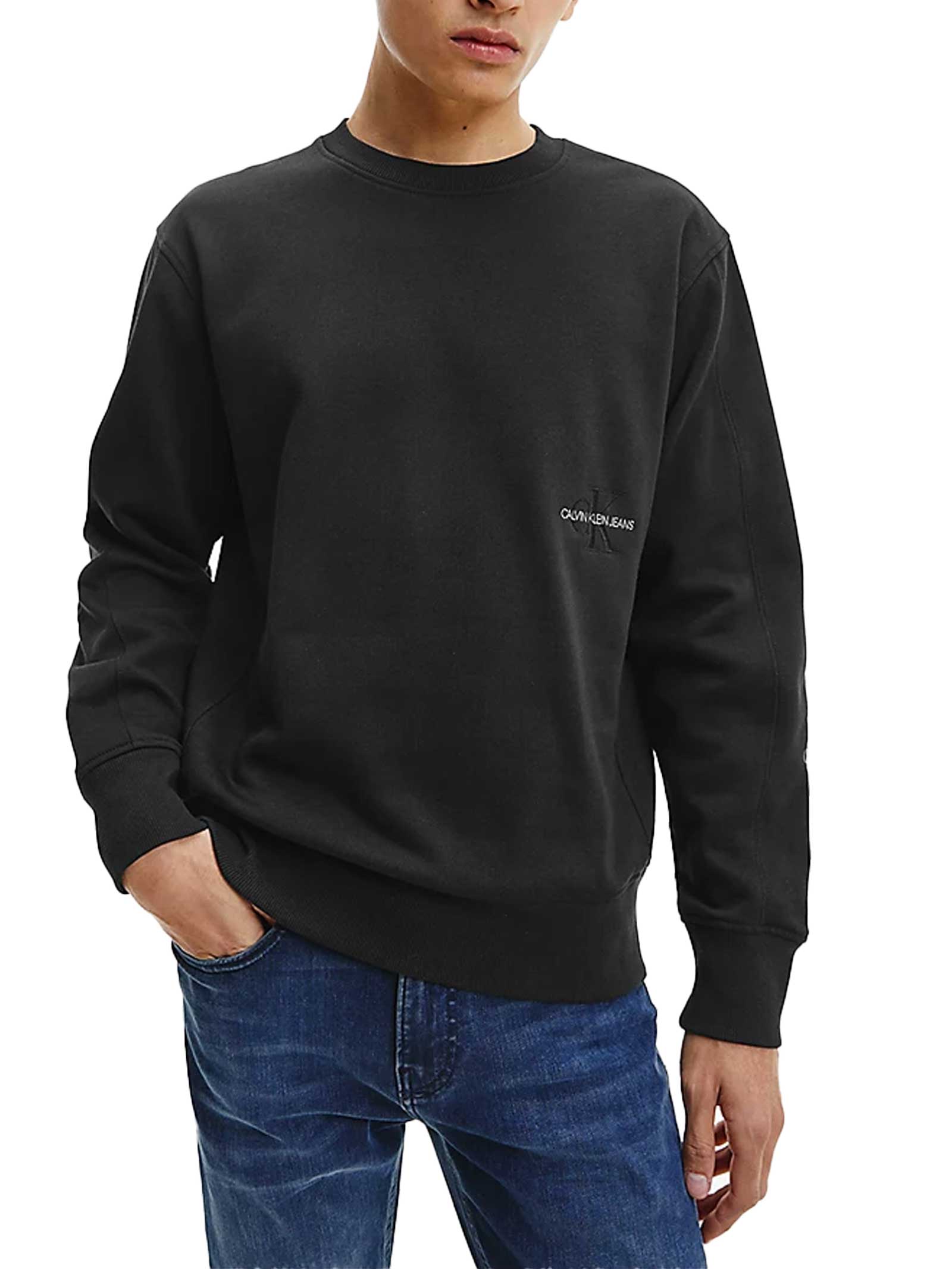 FELPA UOMO CALVIN KLEIN COLORE NERO - CALVIN KLEIN - PJ By Iannuzzi