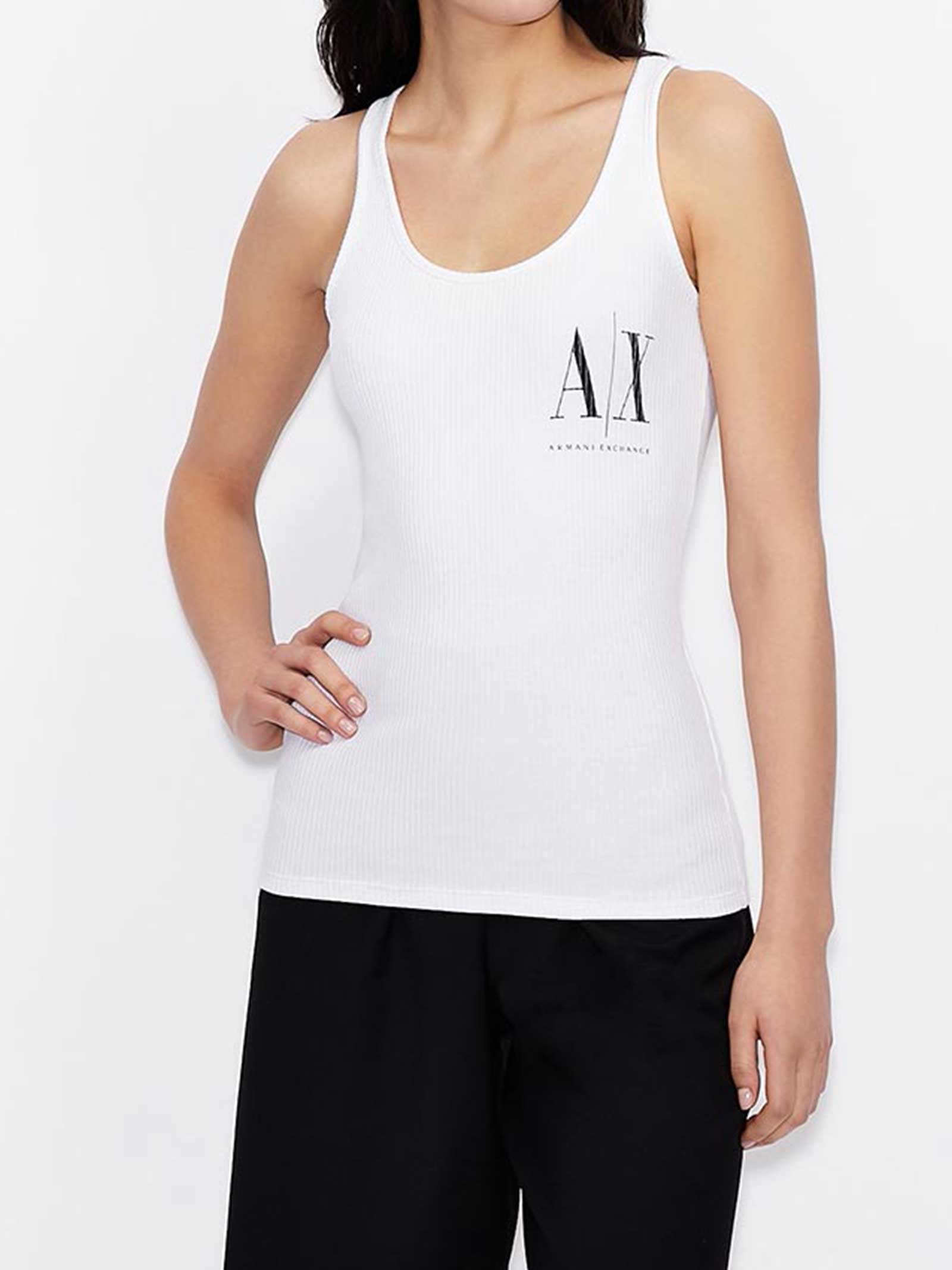 ARMANI EXCHANGE TOP DONNA CANOTTIERA COLORE BIANCO - ARMANI EXCHANGE - PJ  By Iannuzzi