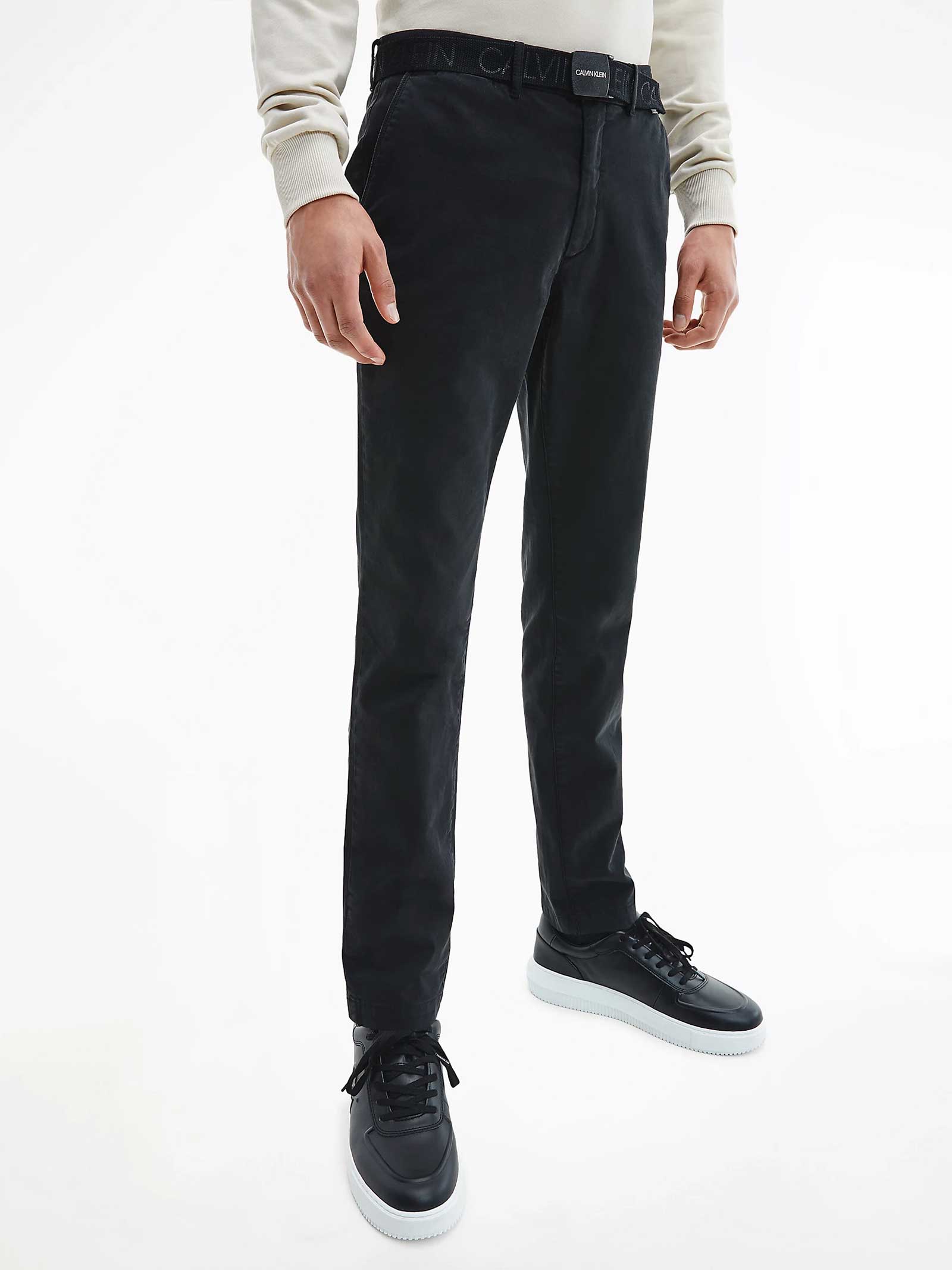 CALVIN KLEIN PANTALONI UOMO SLIM FIT COLORE NERO - CALVIN KLEIN - PJ By  Iannuzzi