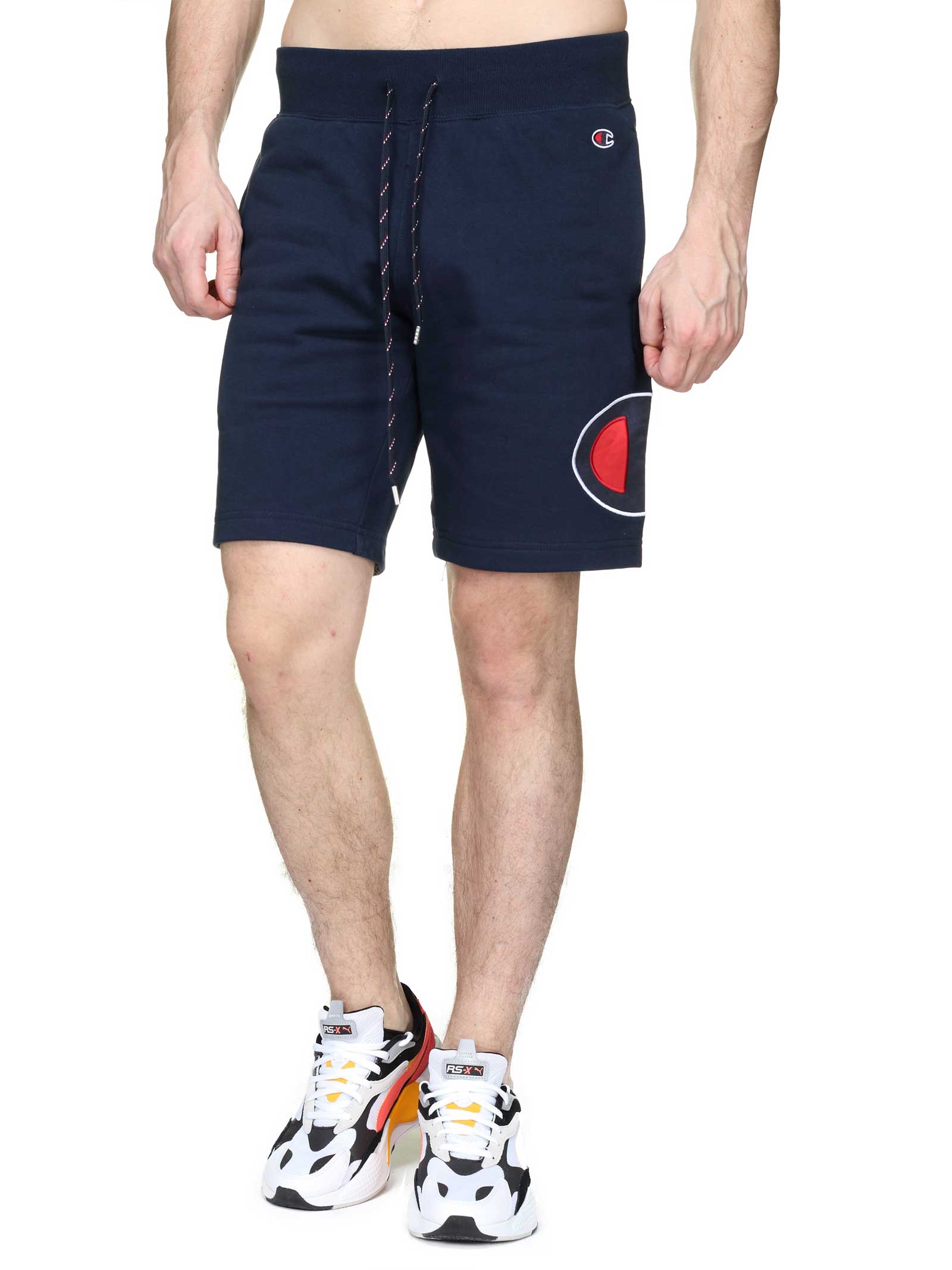 BERMUDA UOMO CHAMPION COLORE BLU NAVY CON LOGO - CHAMPION - PJ By Iannuzzi