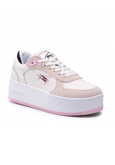 SCARPE DONNA TOMMY HILFIGER SNEAKERS SUOLA ALTA COLORE IVORY - TOMMY  HILFIGER - PJ By Iannuzzi