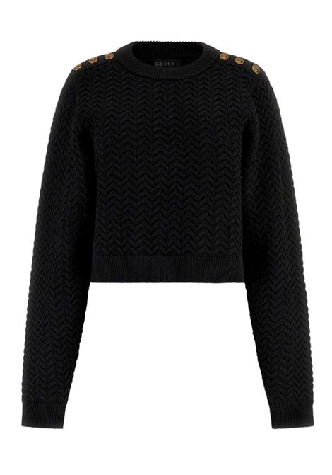 MAGLIA DONNA GUESS | MAGLIA | W5BR87-Z3LX2JBLK