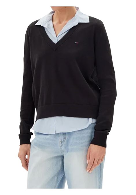 MAGLIONE DONNA TOMMY HILFIGER | MAGLIA | DW0DW19888BDS