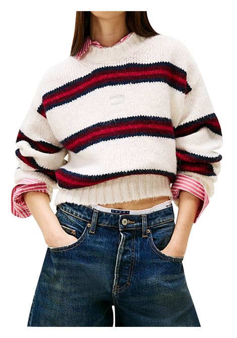 PULLOVER DONNA TOMMY HILFIGER | MAGLIA | DW0DW21679YBH