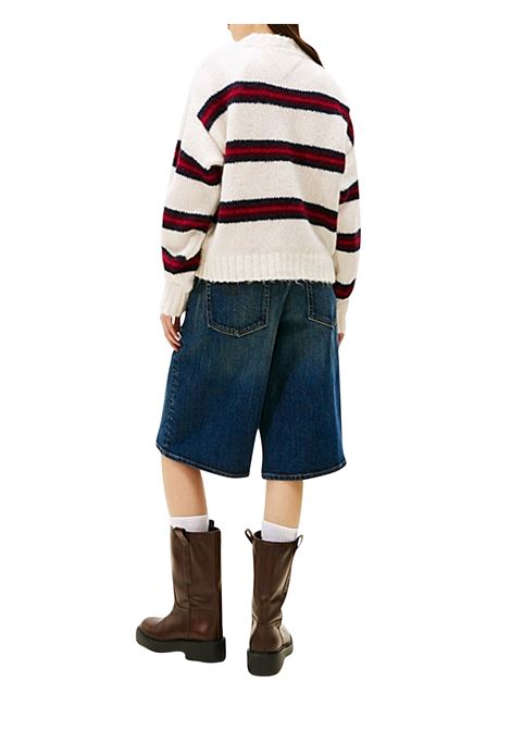 PULLOVER DONNA TOMMY HILFIGER | MAGLIA | DW0DW21679YBH