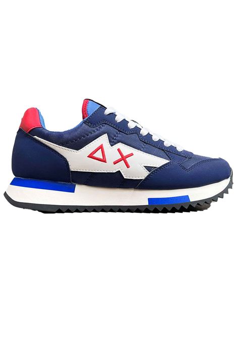 SUN68 Sneakers Uomo Z31102 PE 2021 Scarpe Pelle Scamosciata Bianche Giallo
