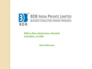 BDB is Best  Automotive Research Companies in India.