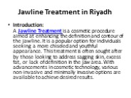 Jawline Treatment in Riyadh