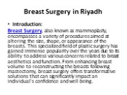 Breast Surgery in Riyadh