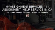 Expert Help for Your Assignments | My Assignment Services