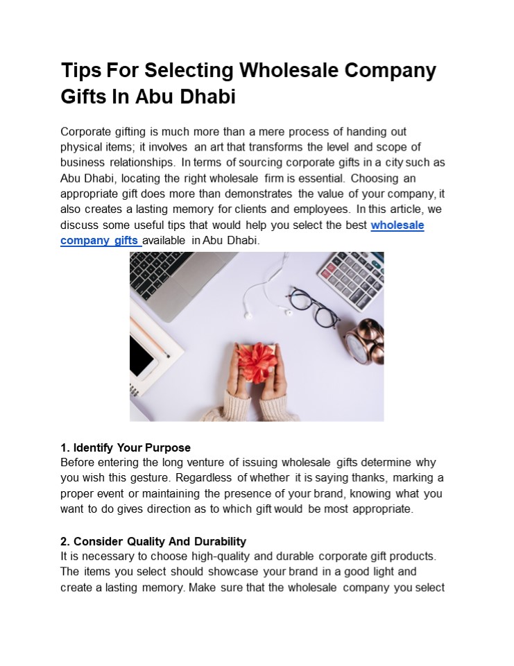 Tips For Selecting Wholesale Company Gifts In Abu Dhabi (2)