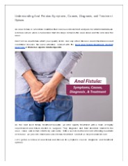 Anal Fistulas: Symptoms, Causes, Diagnosis, and Treatment Options (1)