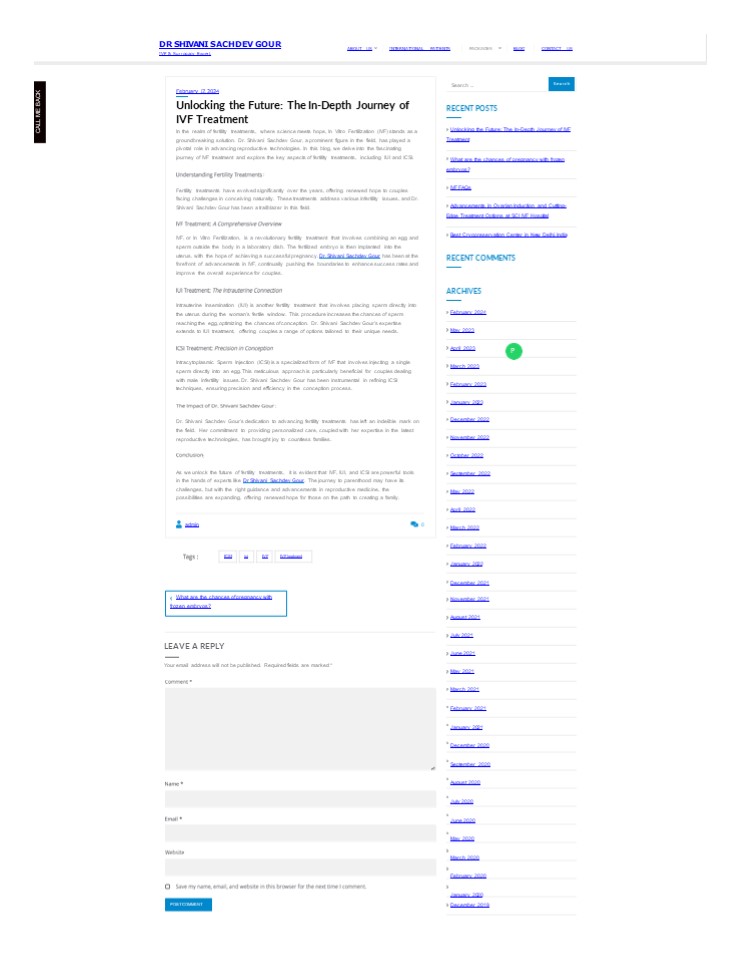 Unlocking the Future: The In-Depth Journey of IVF Treatment