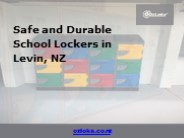 Safe and Durable School Lockers in Levin, NZ