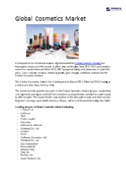 Global Cosmetics Market